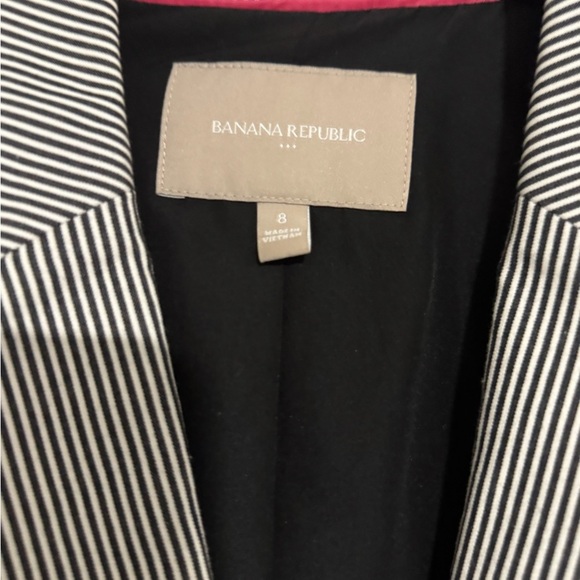Banana Republic Black and White Blazer Tailored Suit Jacket - Picture 2 of 3